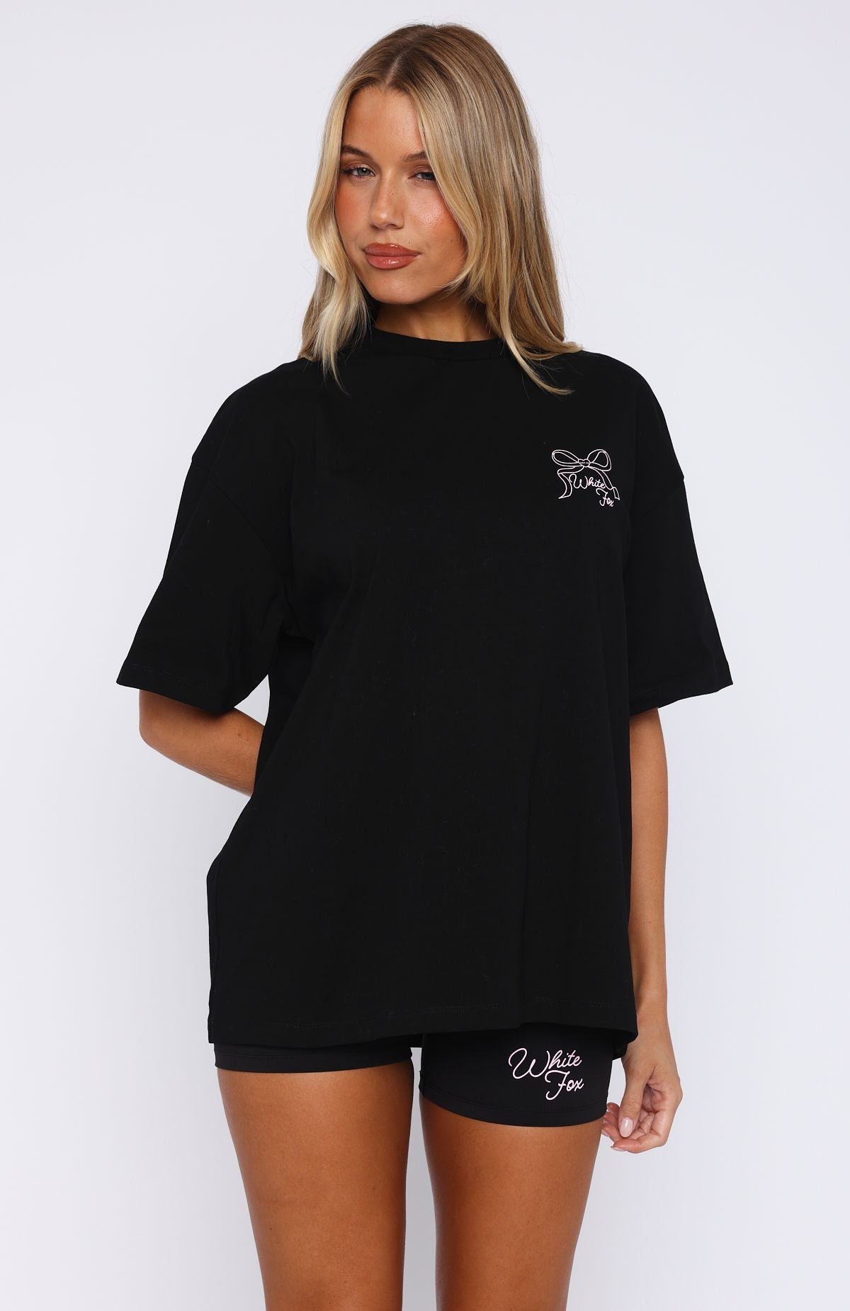 Trending Love You Forever Oversized Tee Black
