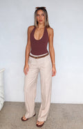 Trending Keep It Cool Pants Beige