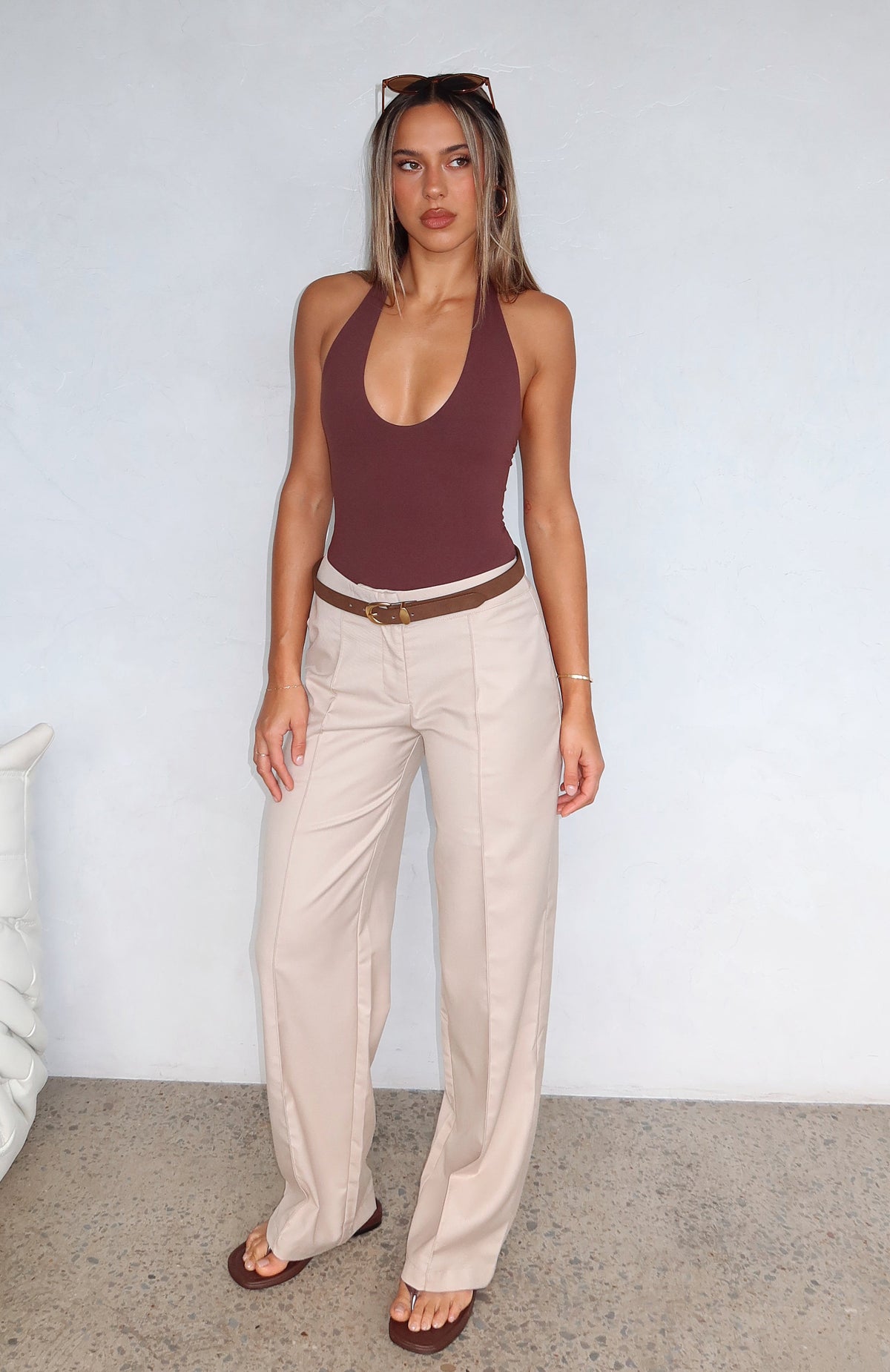 Trending Keep It Cool Pants Beige