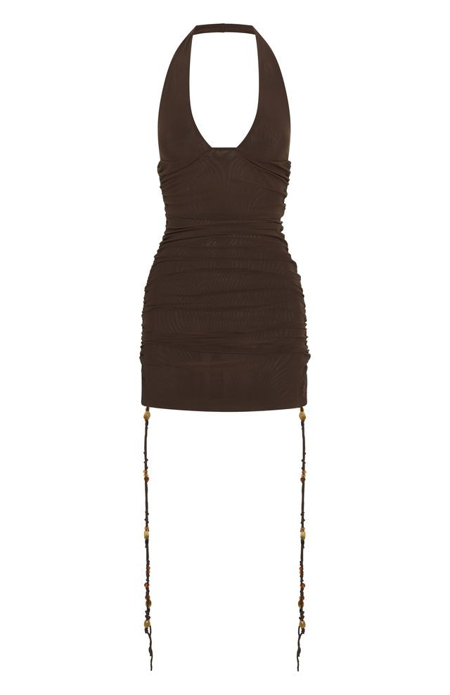 Trending Hearts Desire Mini Dress Chocolate
