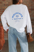 Trending Little Bit Loud Oversized Long Sleeve Tee White