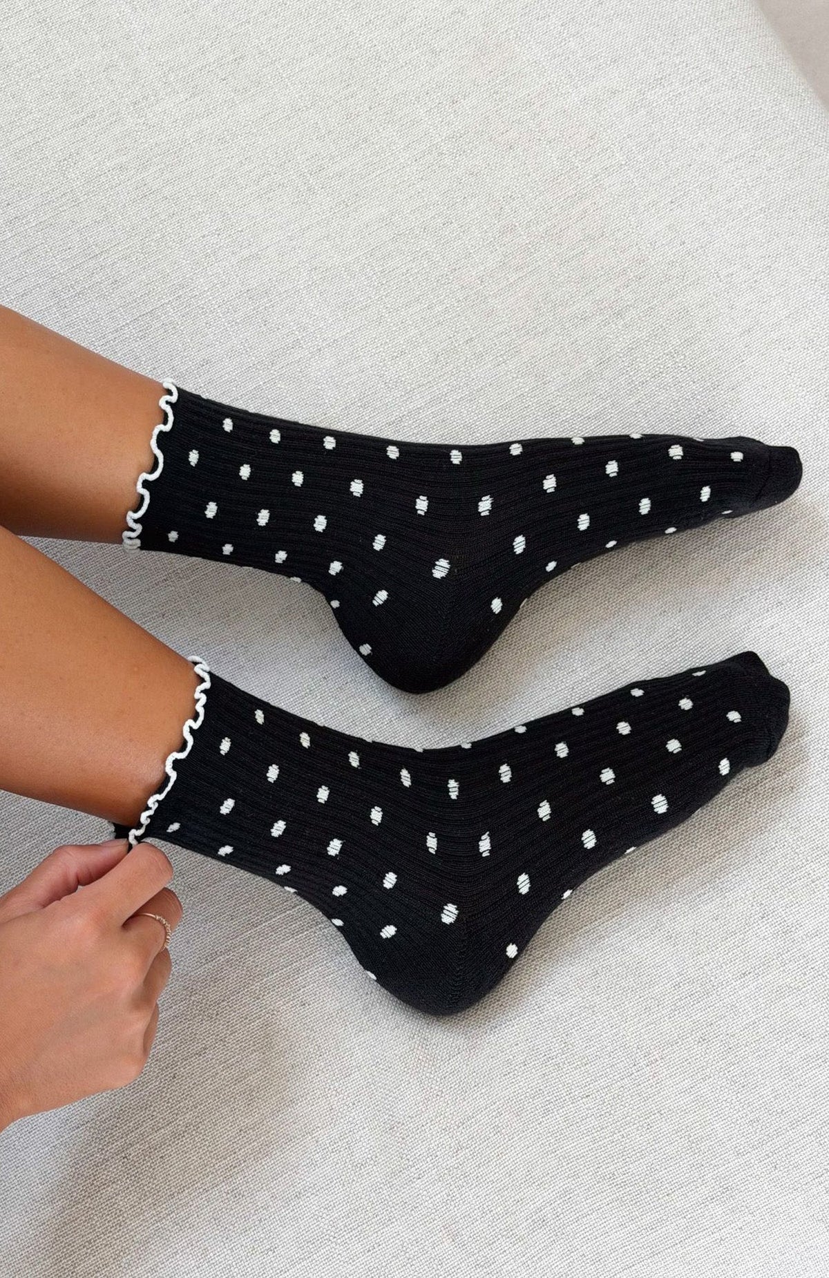 Trending Worth Sharing 2 Pack Socks CreamBlack