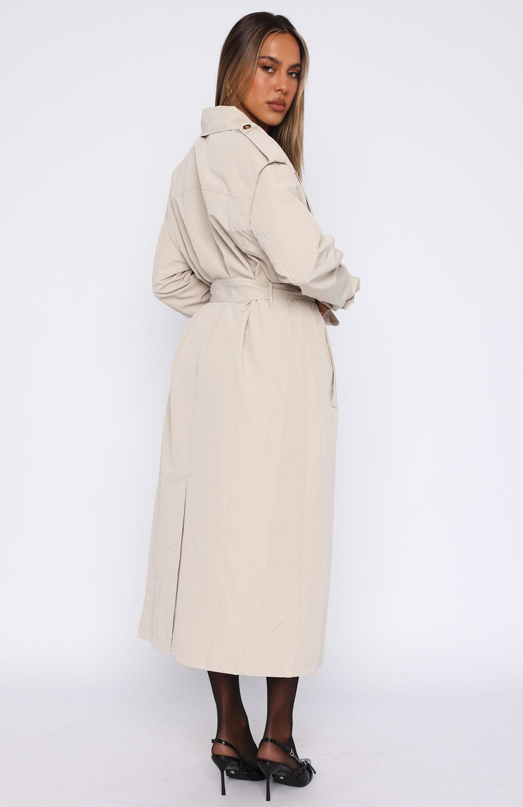 Trending Working Overtime Trench Beige