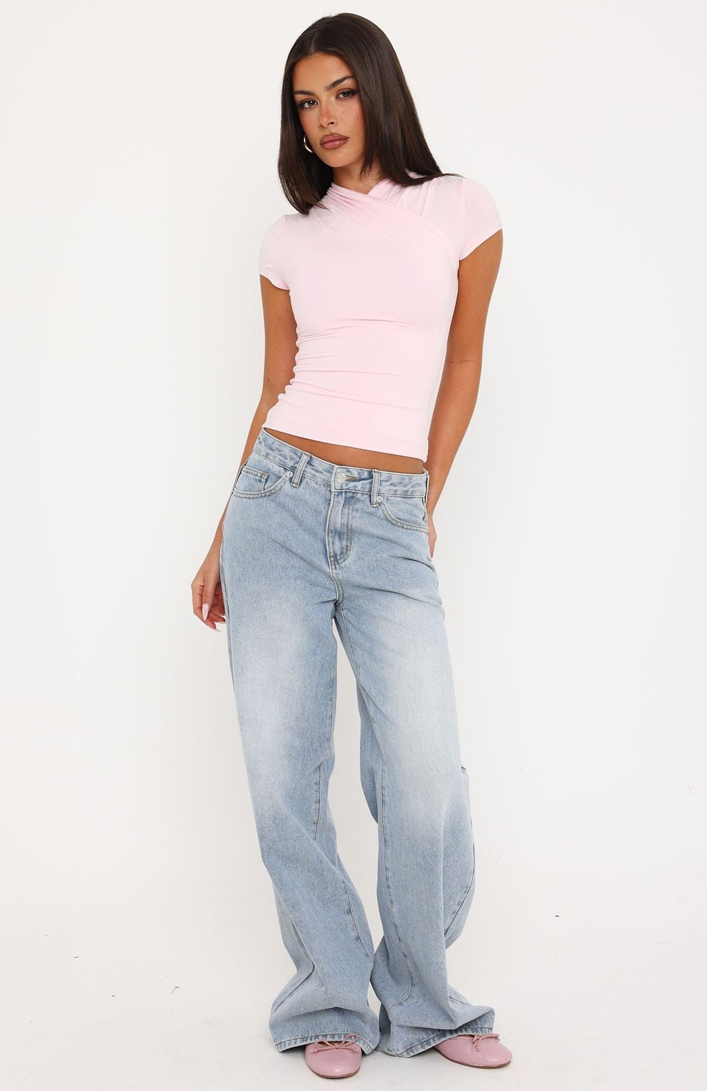 Trending Just Cant Resist Short Sleeve Top Baby Pink