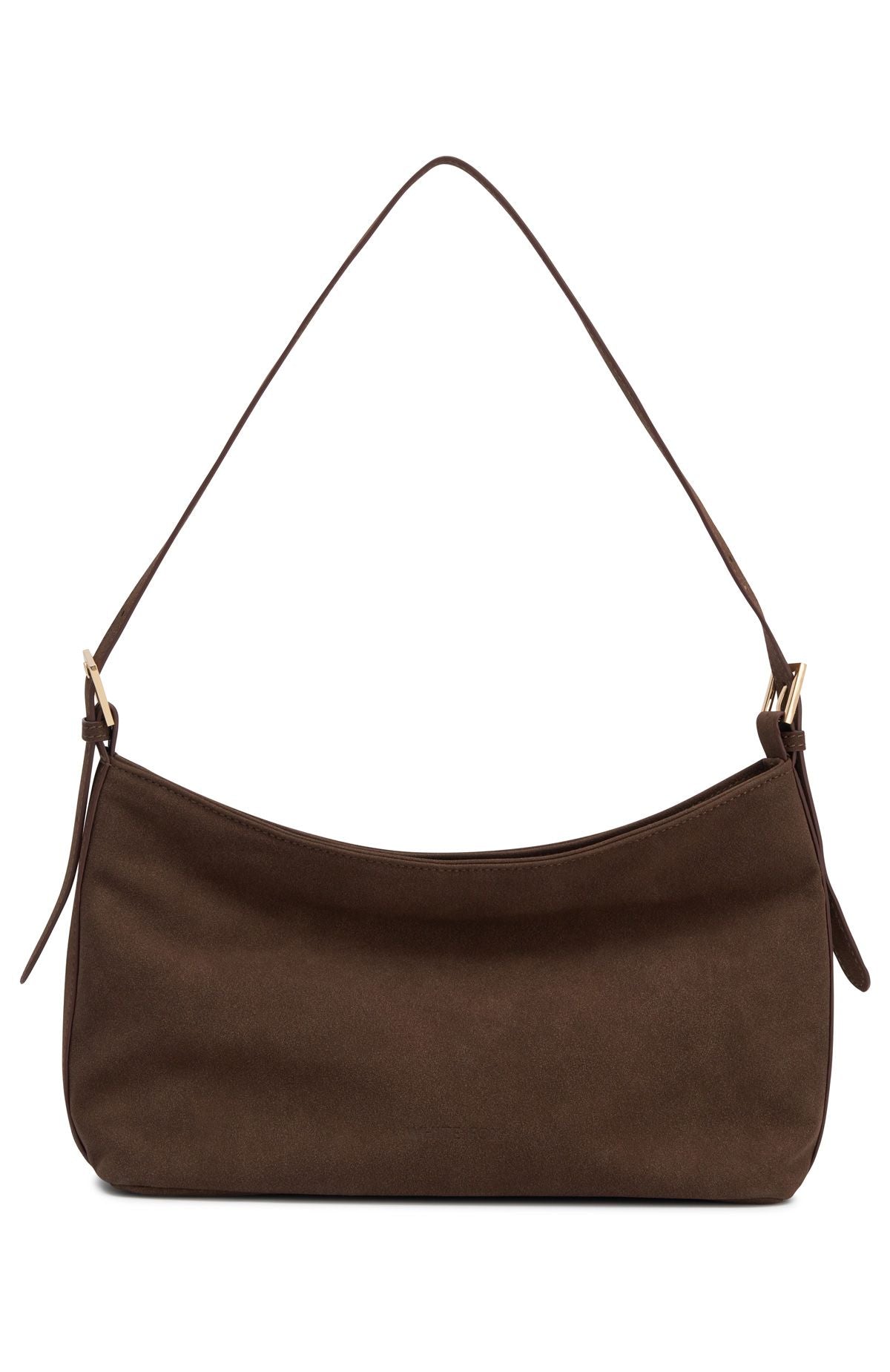 Trending Ryker Shoulder Bag Dark Chocolate Faux Suede