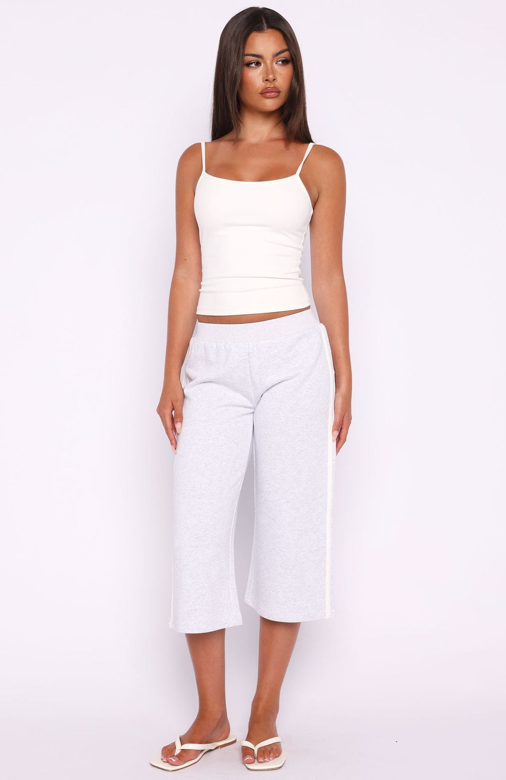 Trending Stuck In A Daze Capri Track Pants Grey Marle