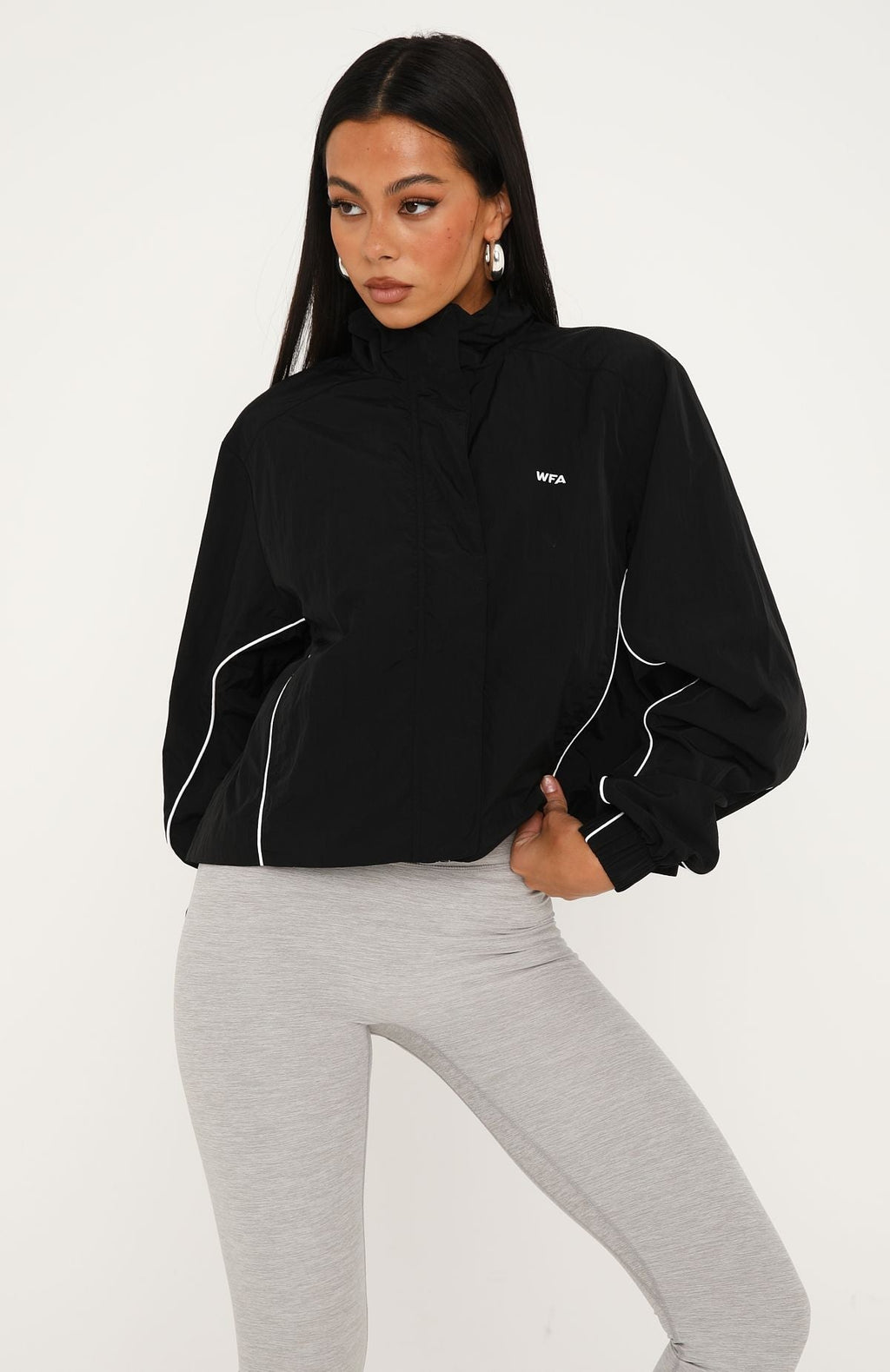 Trending Guide Me Windbreaker Jacket Black