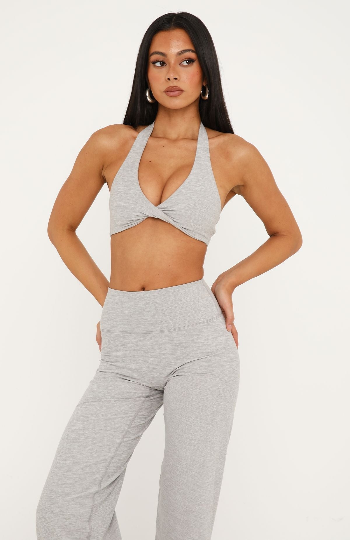Trending Rush Sports Bra Grey Marle