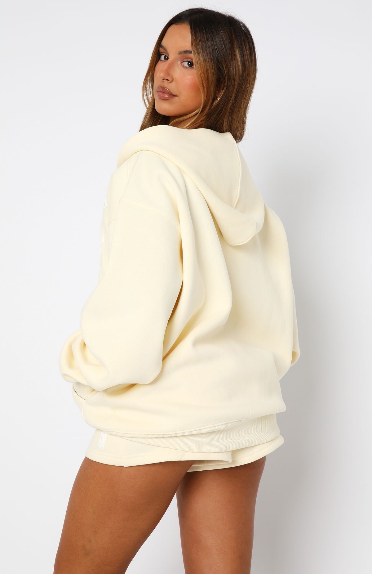 Trending Ready To Go Zip Front Hoodie Lemon