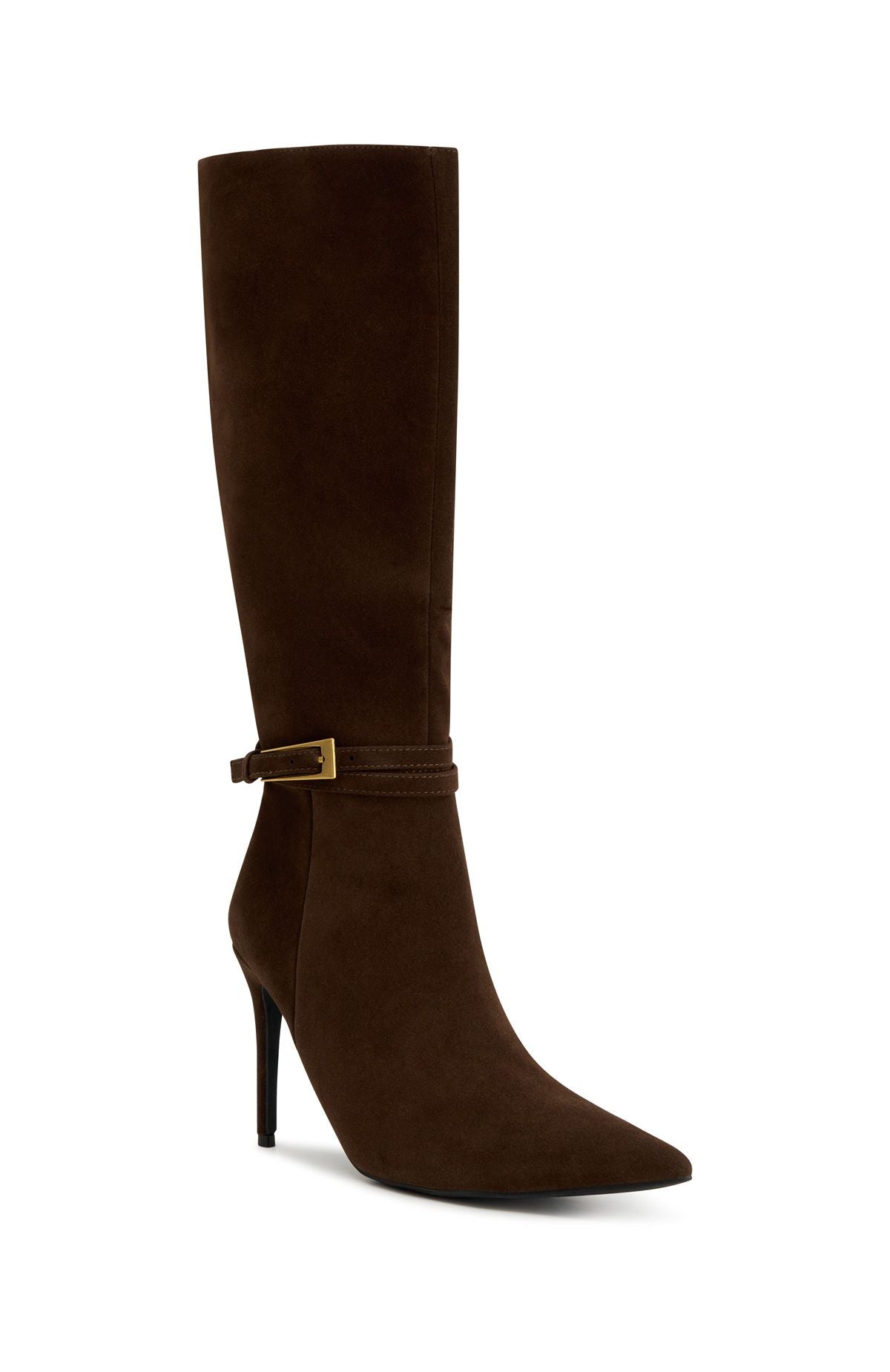 Trending Selin Knee High Boots Chocolate Faux Suede