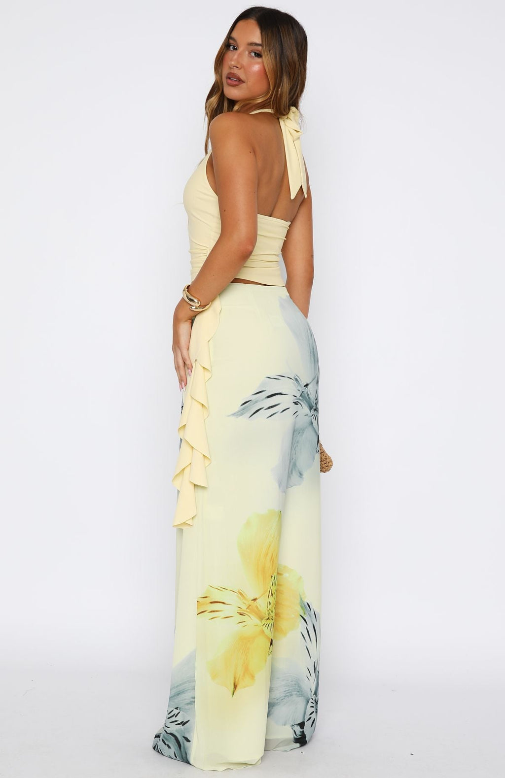 Trending Our Love Maxi Skirt Lemon Blossom