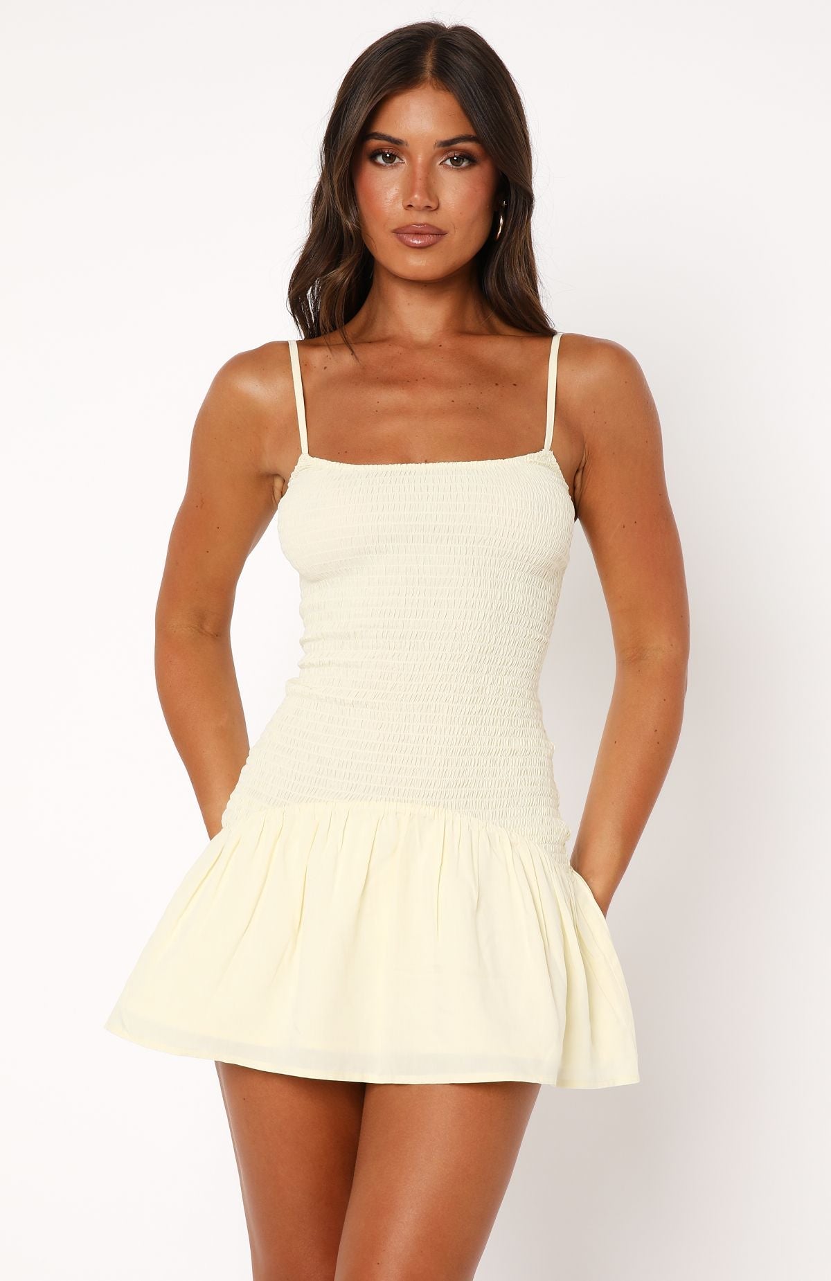 Trending Nothing Is Over Mini Dress Lemon