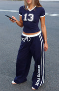 Trending Trying Too Hard Track Pants Dark Navy