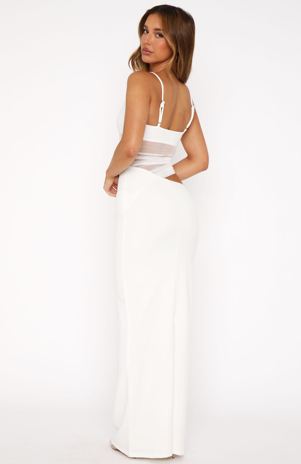 Trending Call Me Up Maxi Dress White