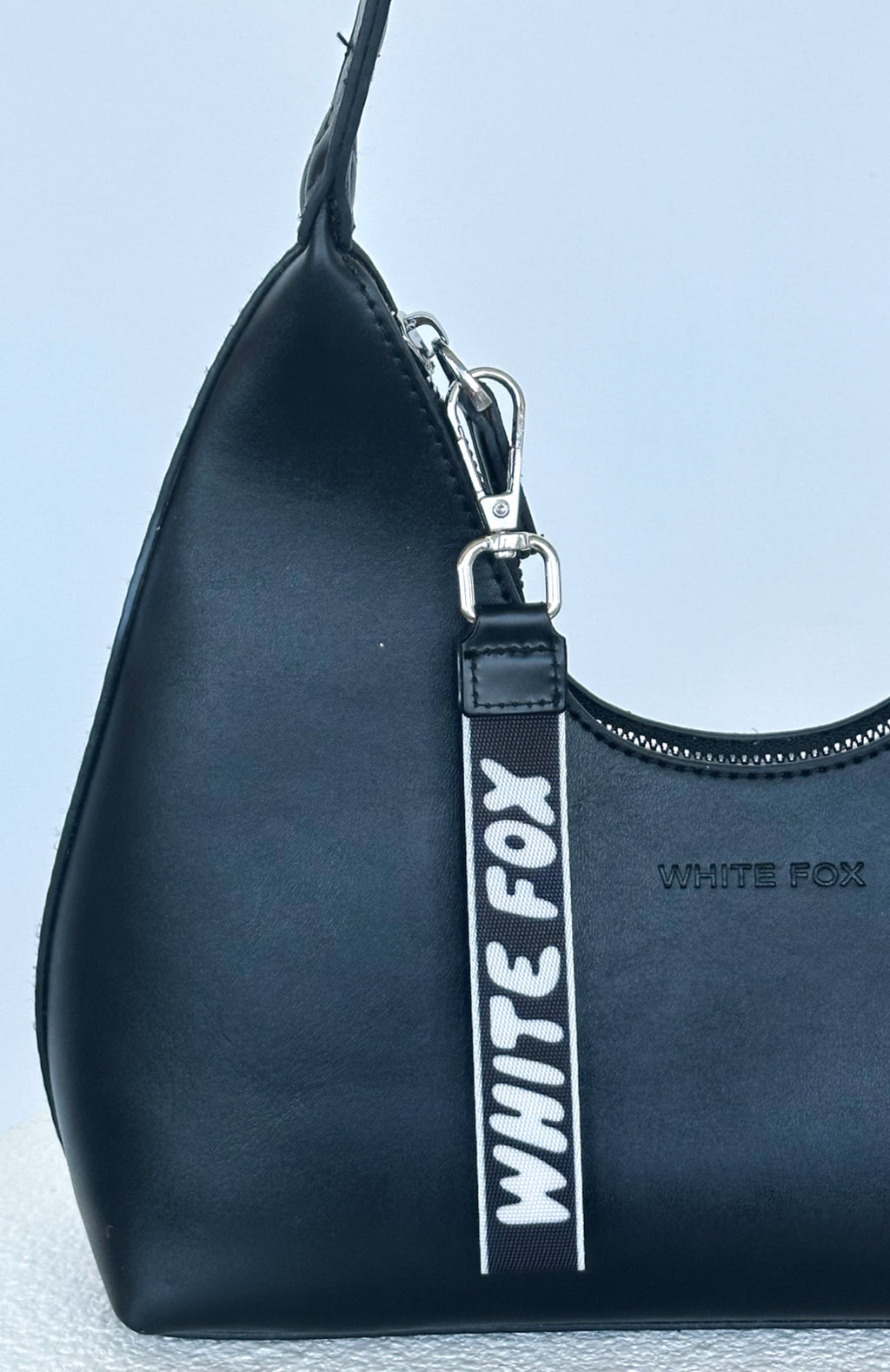 Trending Next Level Strap Keychain BlackWhite