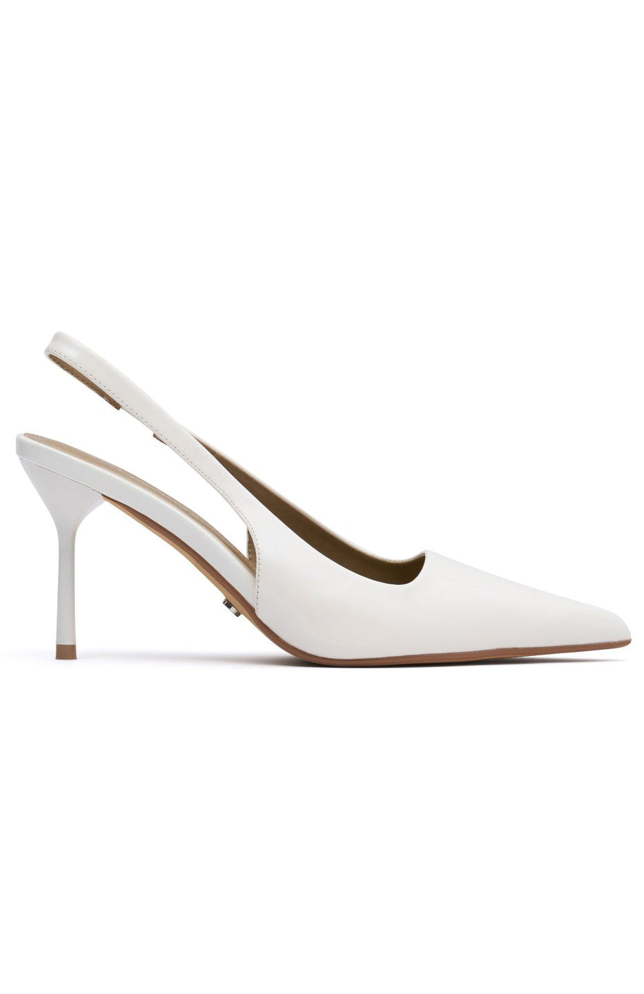 Trending Tayte Slingback Heel White Patent