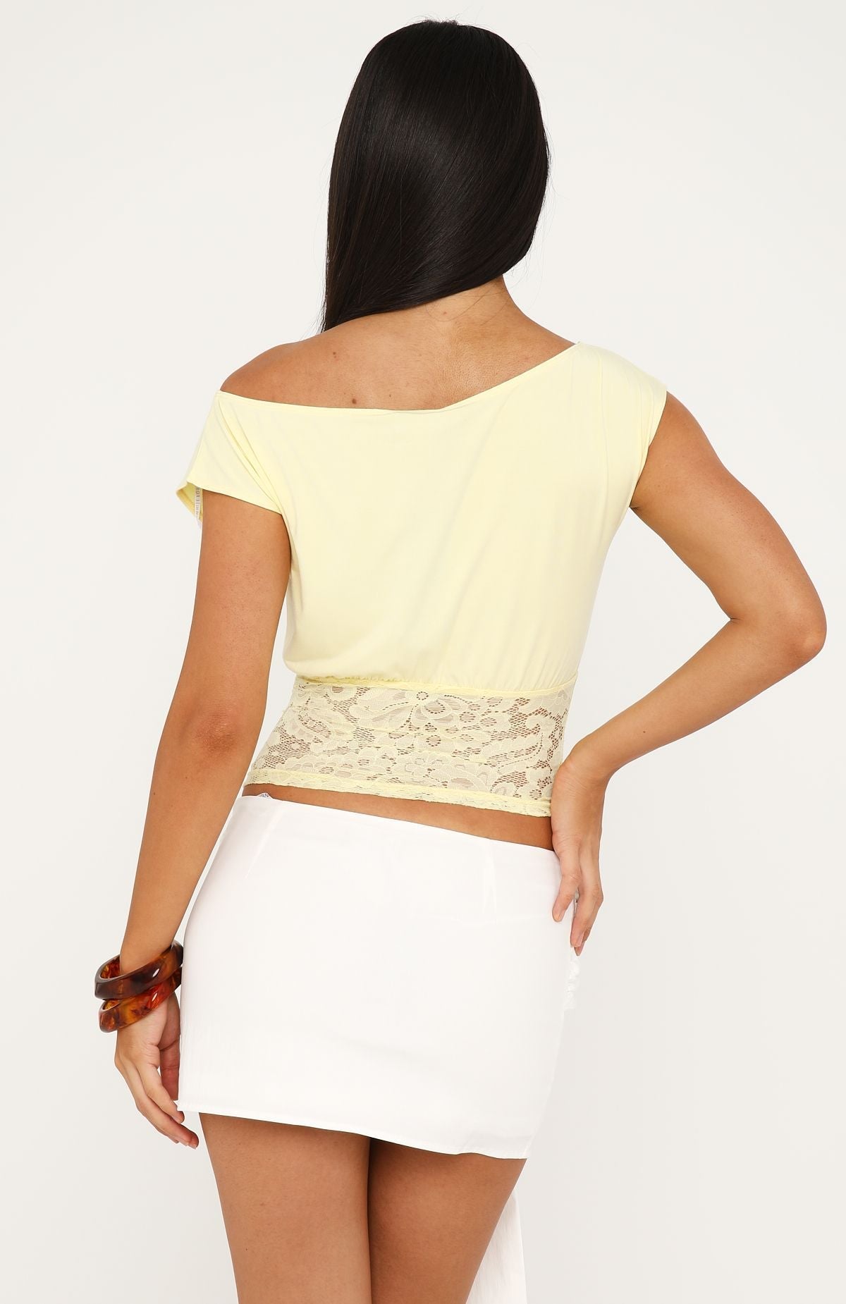 Trending Just Try Me Mini Skirt Off White