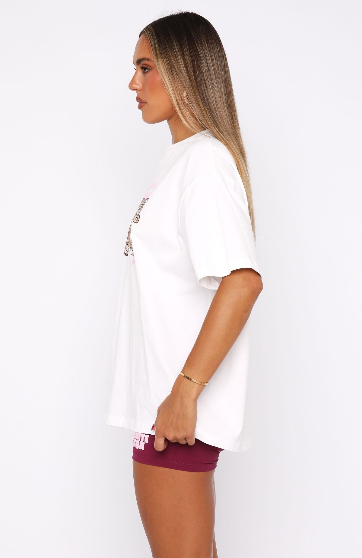 Trending 11th Street Shes So Lucky Oversized Tee Leopard Splice