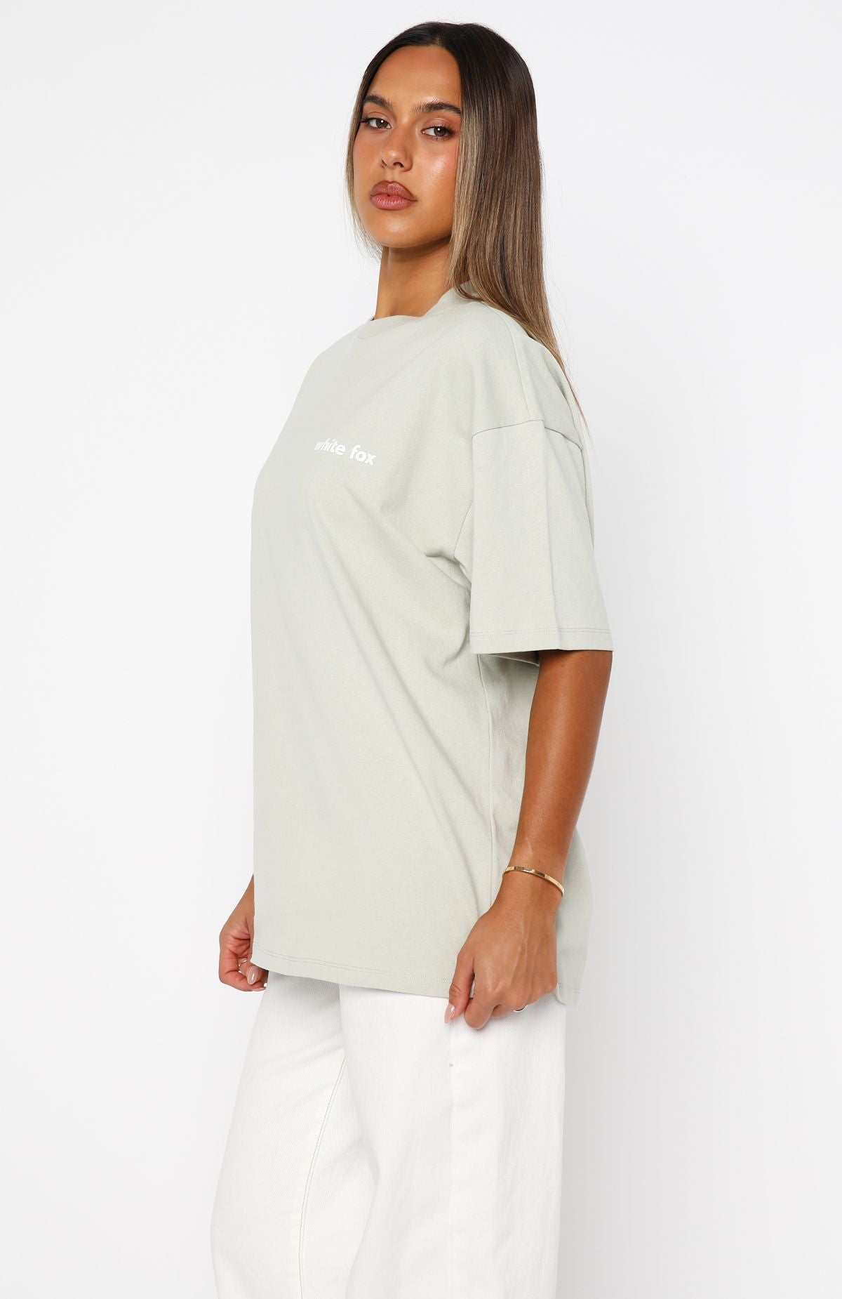 Trending No Mercy Oversized Tee Sage