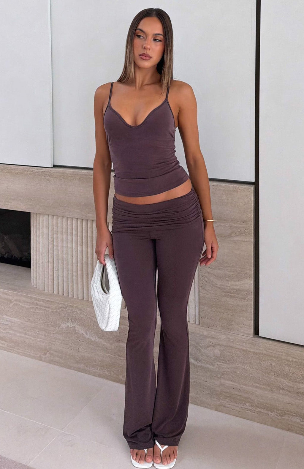 Trending Eiffel Lights Pants Chocolate