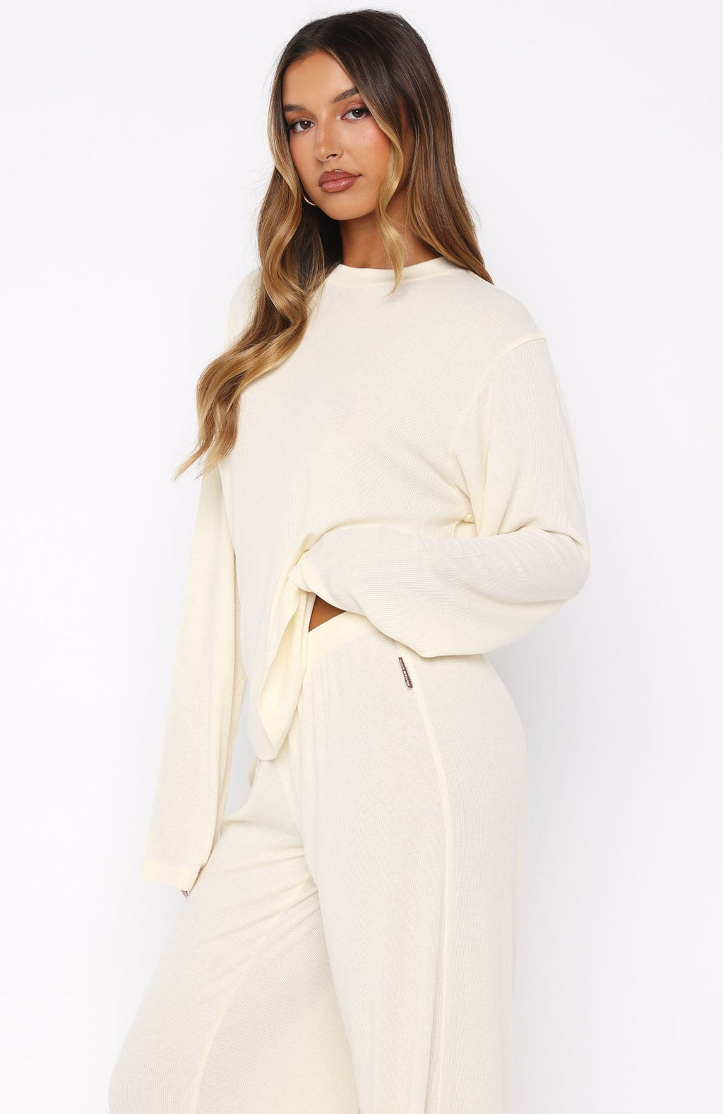 Trending Wish Upon A Star Pyjama Long Sleeve Top Off White