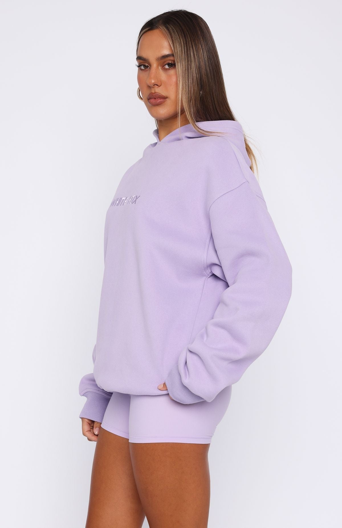 Trending Stay Lifted Oversized Hoodie Lavender
