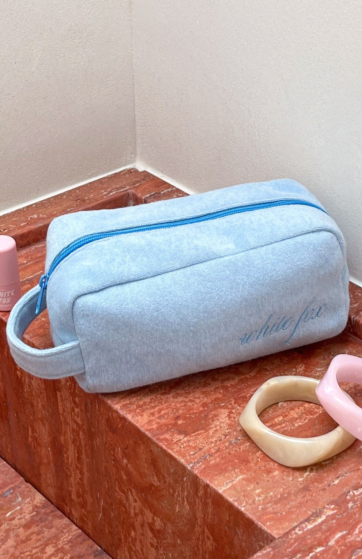Trending Lillian Cosmetic Bag Baby Blue