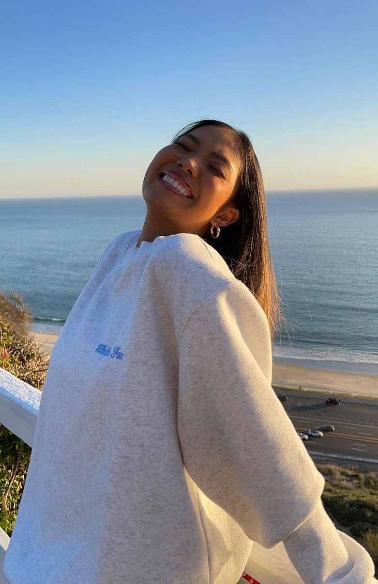 Trending Steal Your Heart Oversized Sweater Grey Marle