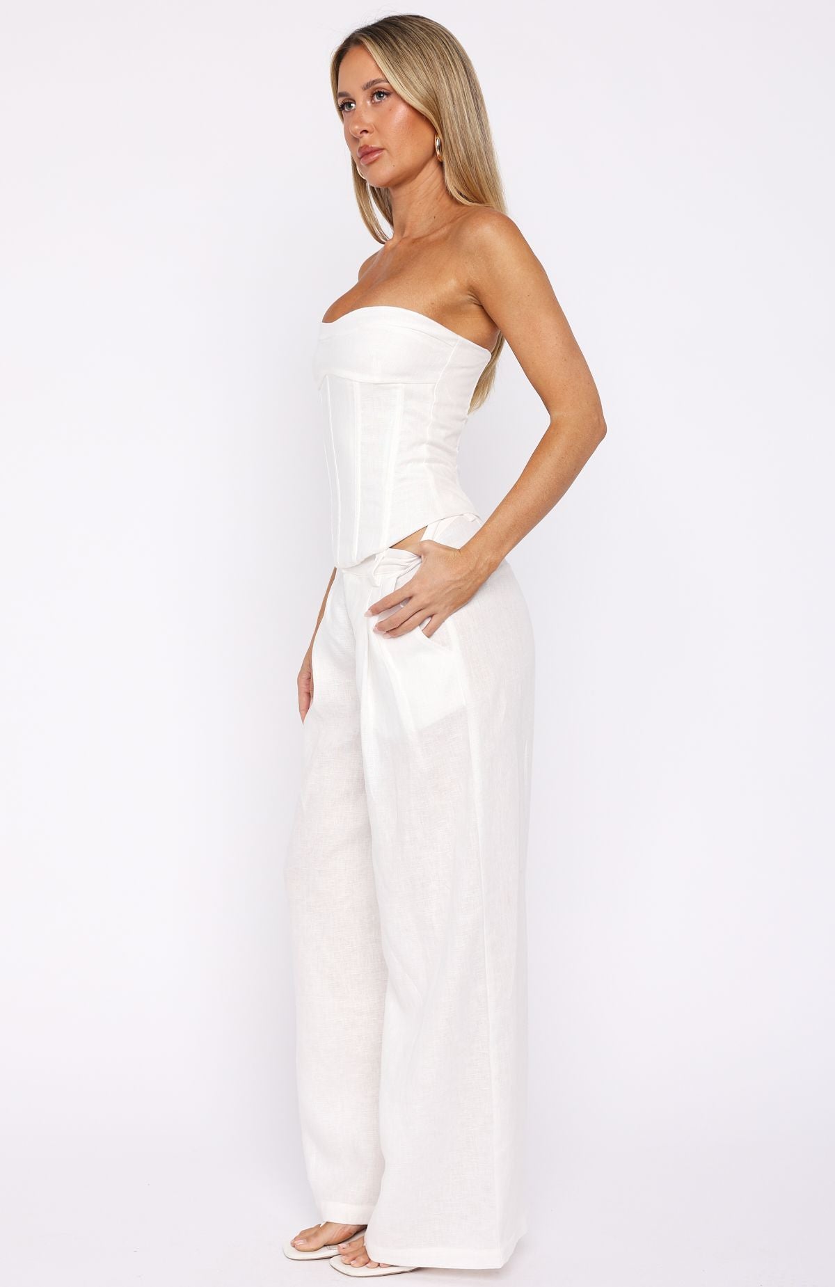 Trending Unfinished Feelings Pants White