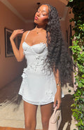 Trending Flirty In Flora Mini Dress White