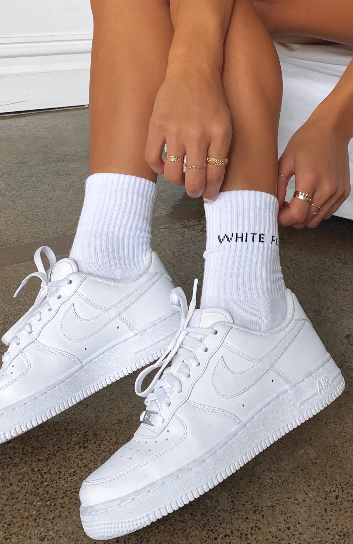 Trending Good To Go Socks White