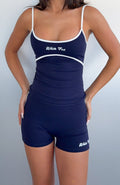 Trending Close Call Singlet Top Navy