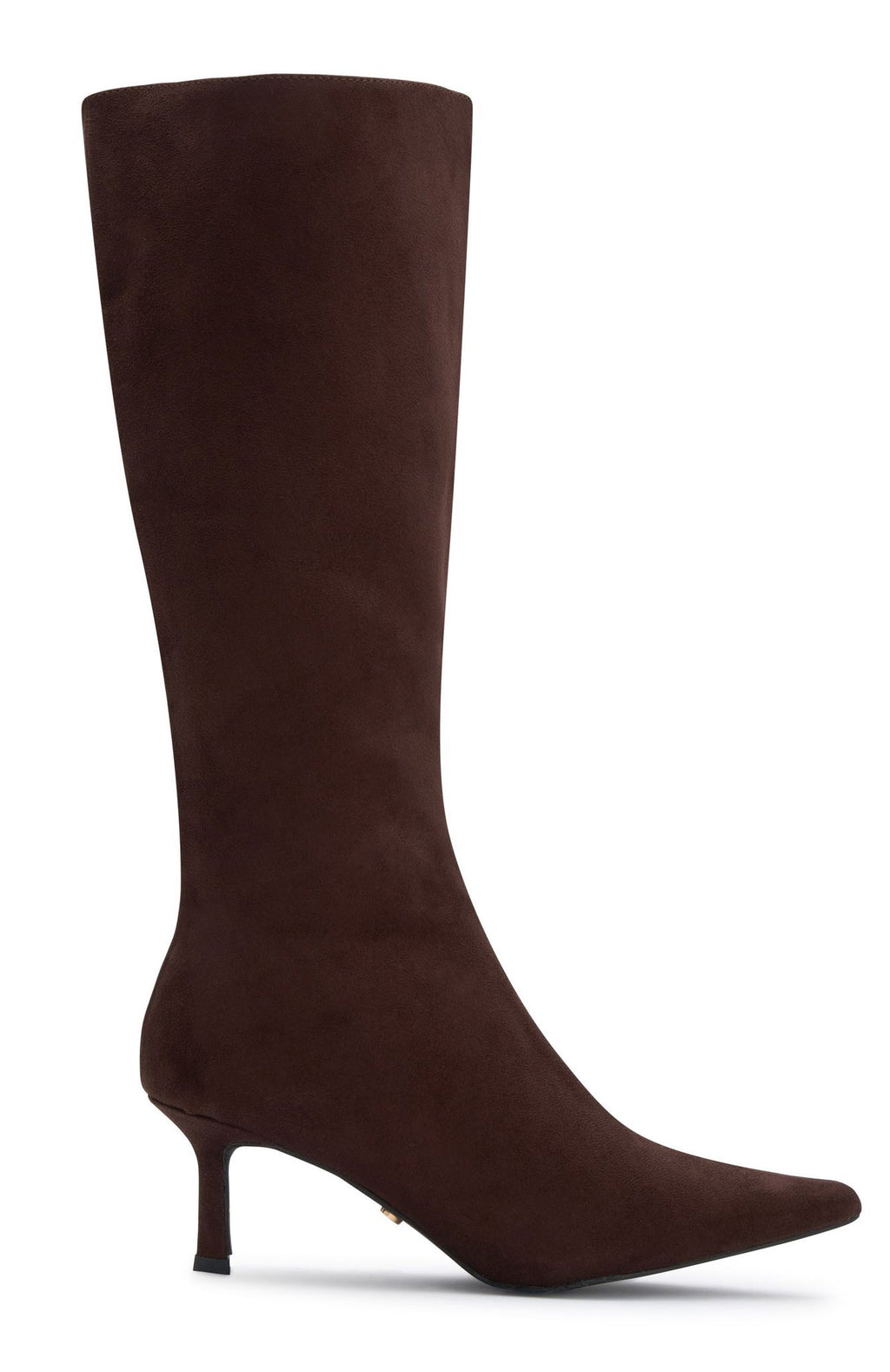 Trending Rosalina Knee High Boots Chocolate Faux Suede