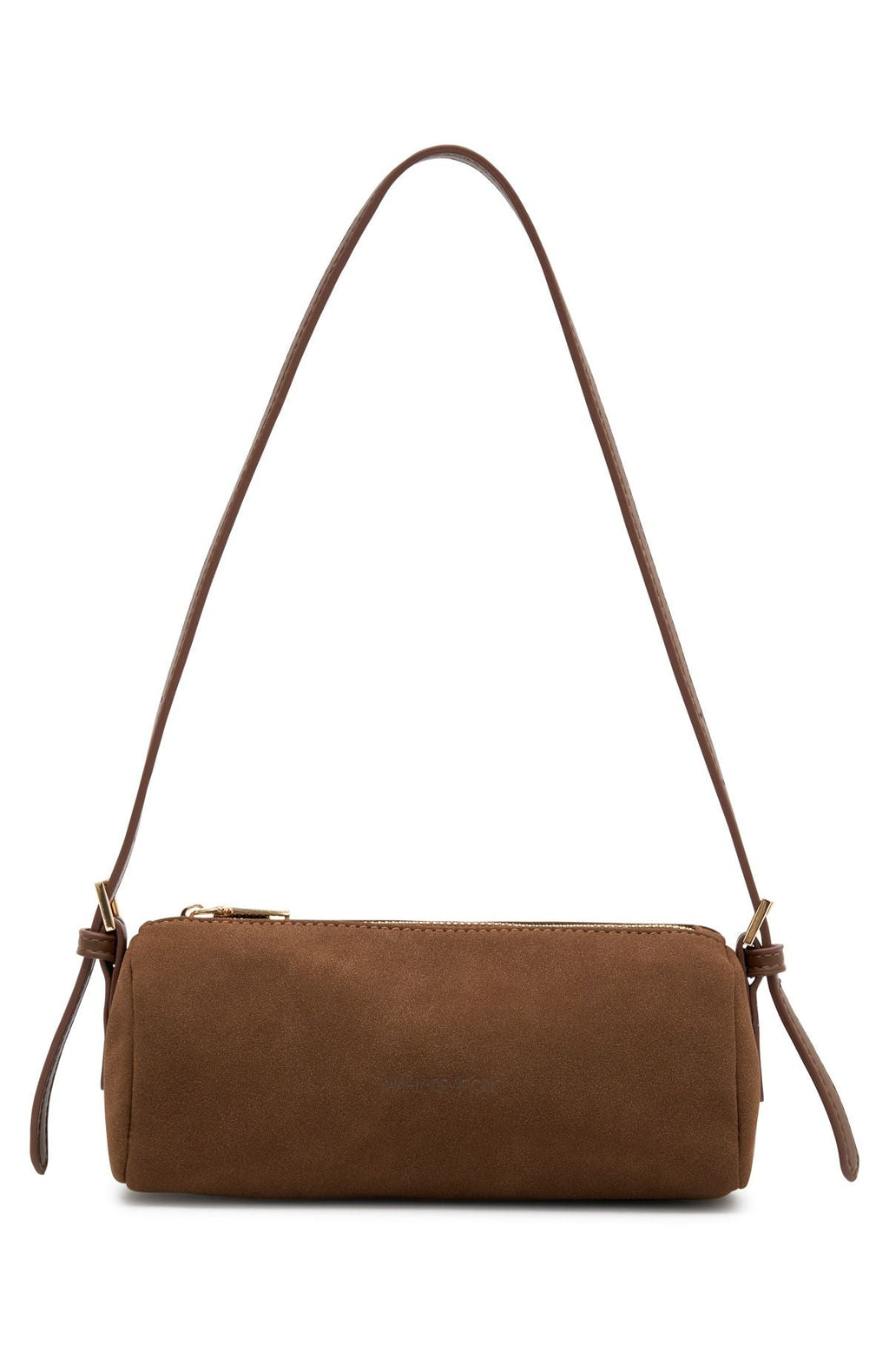 Trending Gannon Shoulder Bag Chocolate Faux Suede