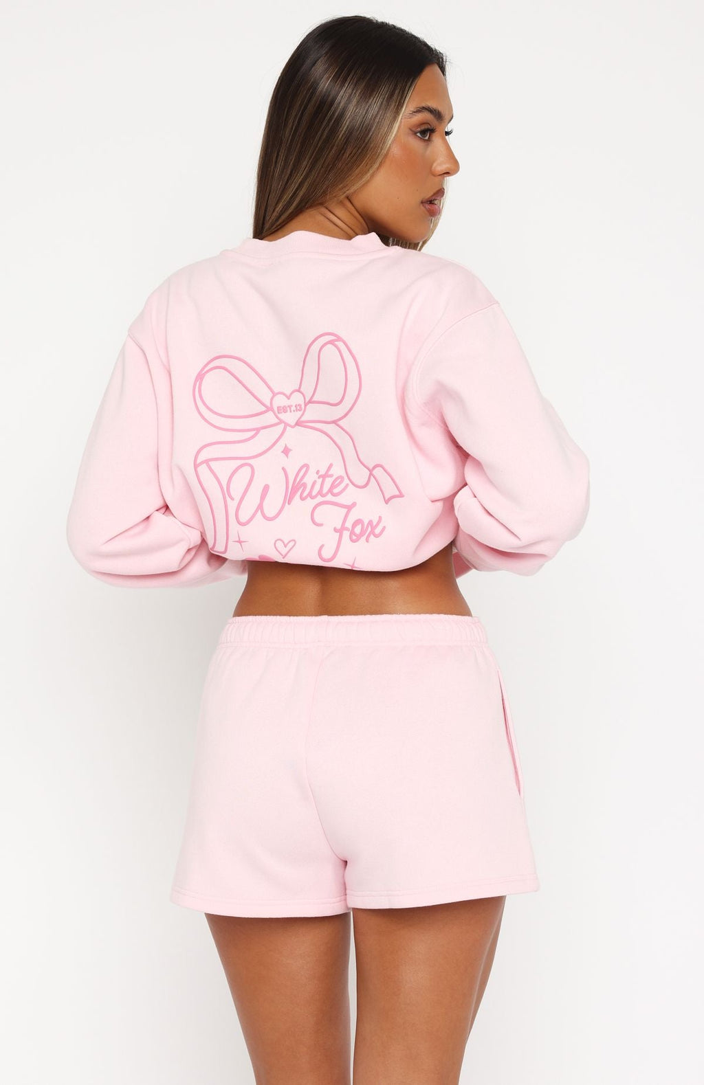 Trending Love You Forever Lounge Shorts Pink