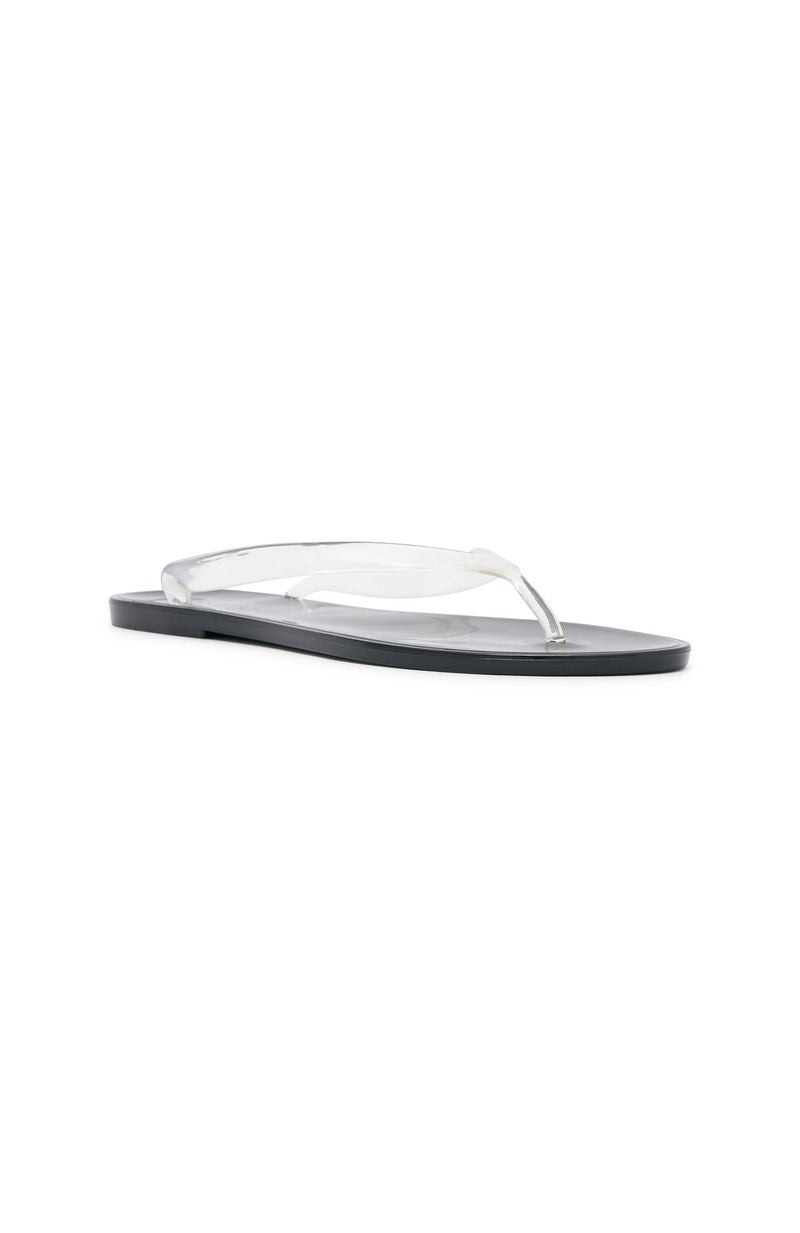 Trending Dean Jelly Thong Sandals BlackClear