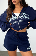 Trending Season 7 Zip Front Hoodie Deep Sea