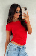 Trending Too Blessed Tee Red