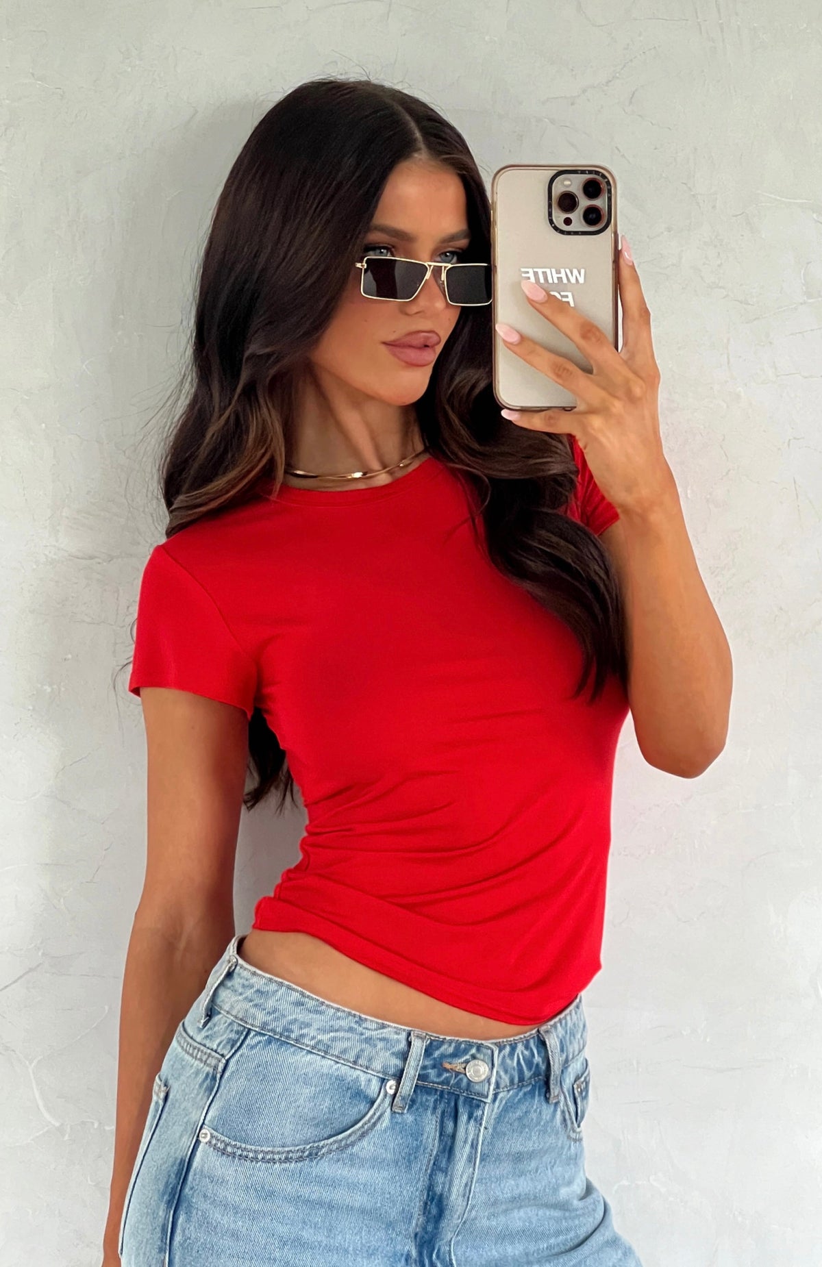Trending Too Blessed Tee Red