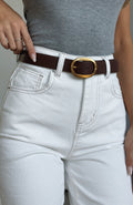 Trending Kelvis Belt Chocolate PU