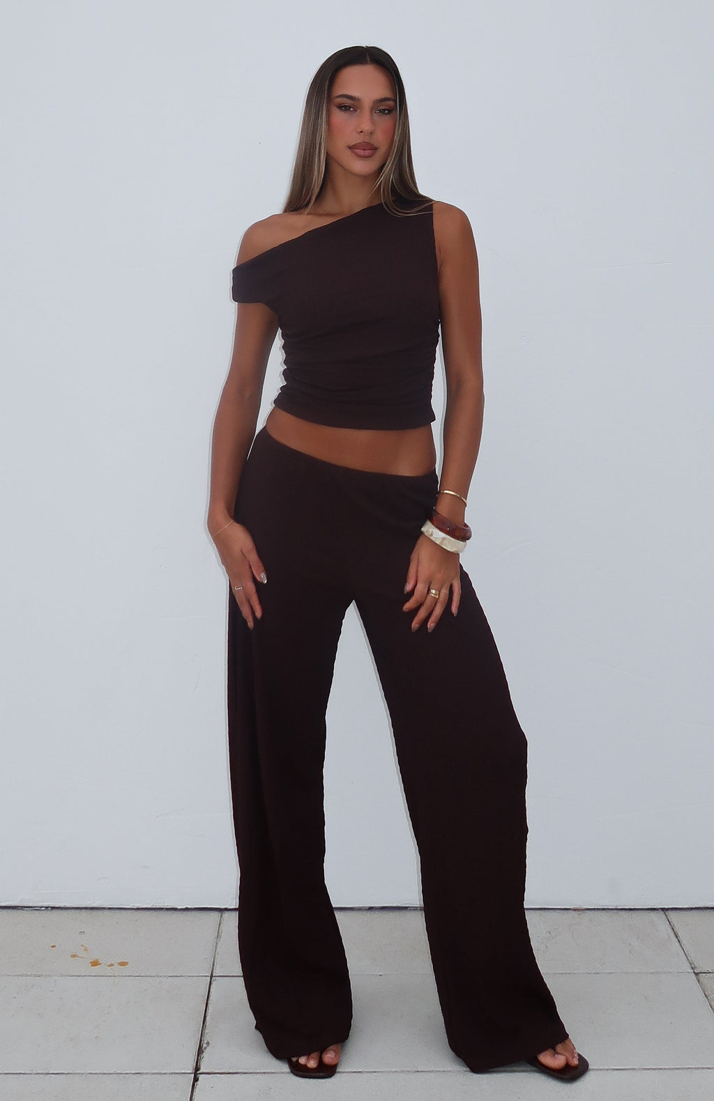 Trending Turn Heads Fast Pants Chocolate