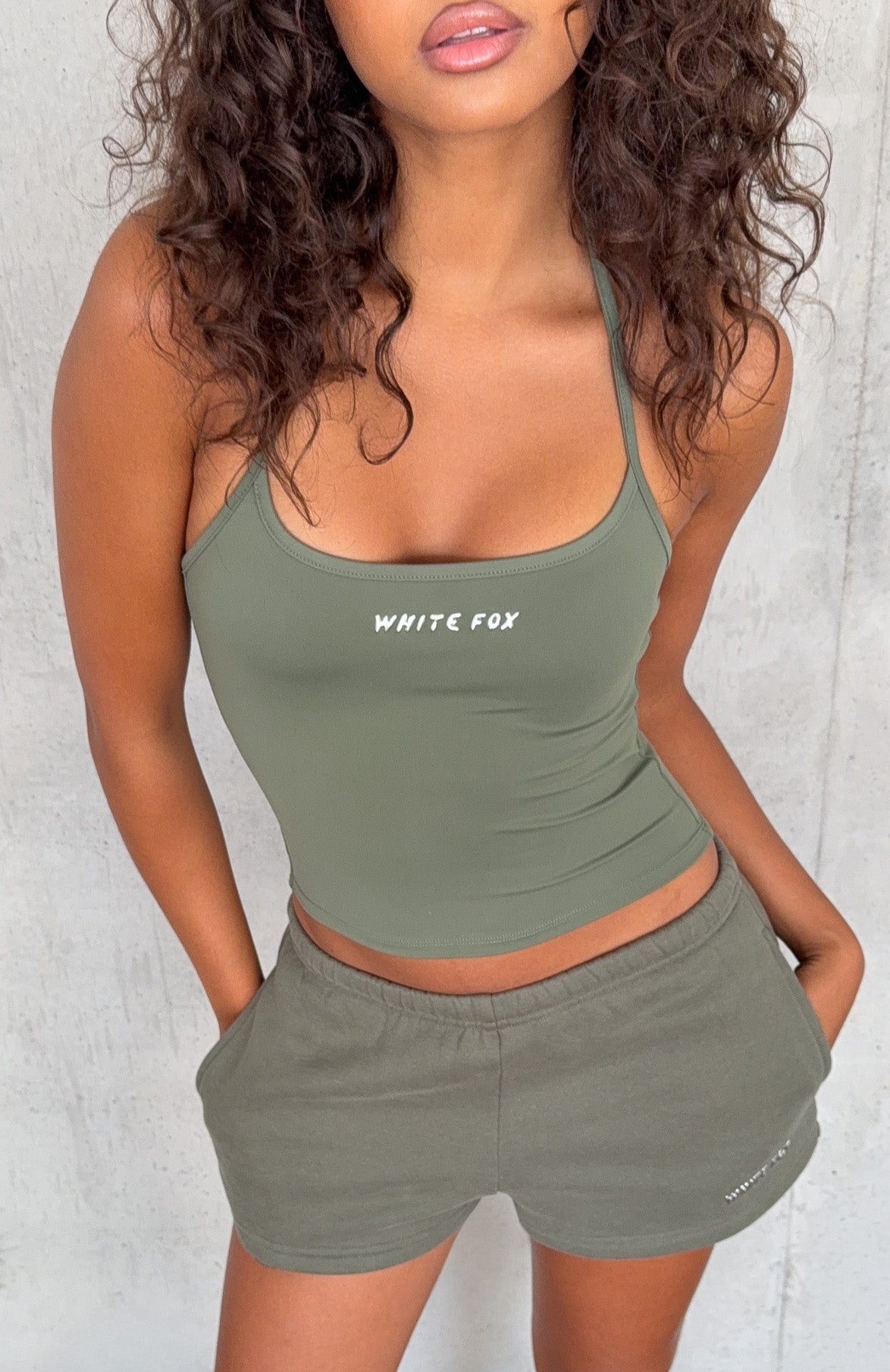 Trending Test Drive Halter Top Khaki