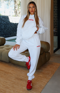 Trending With Love In The Moment Sweatpants Grey Marle