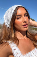Trending Just As You Are Lace Scarf White