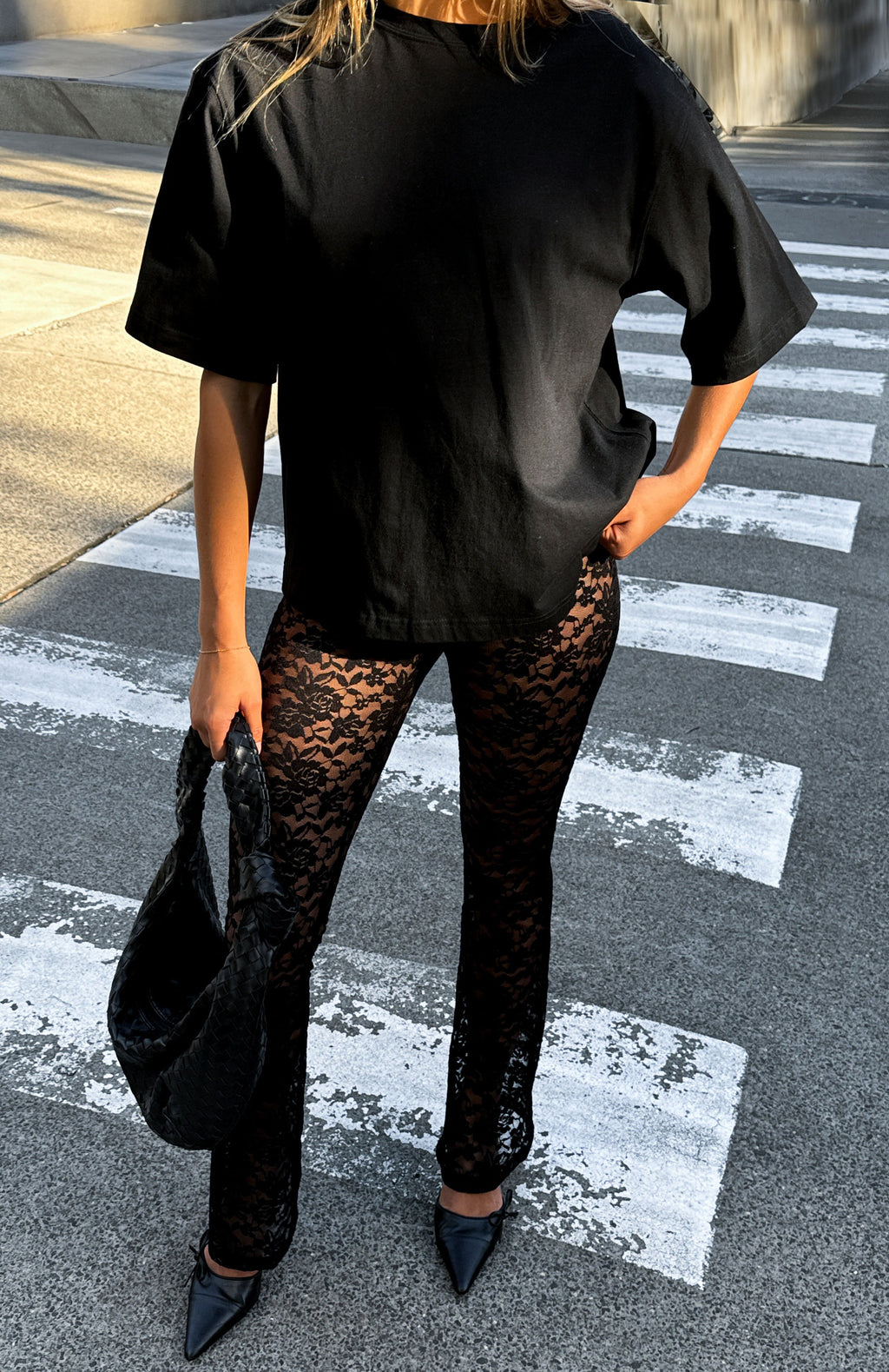 Trending New Era Lace Pants Black