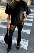 Trending New Era Lace Pants Black