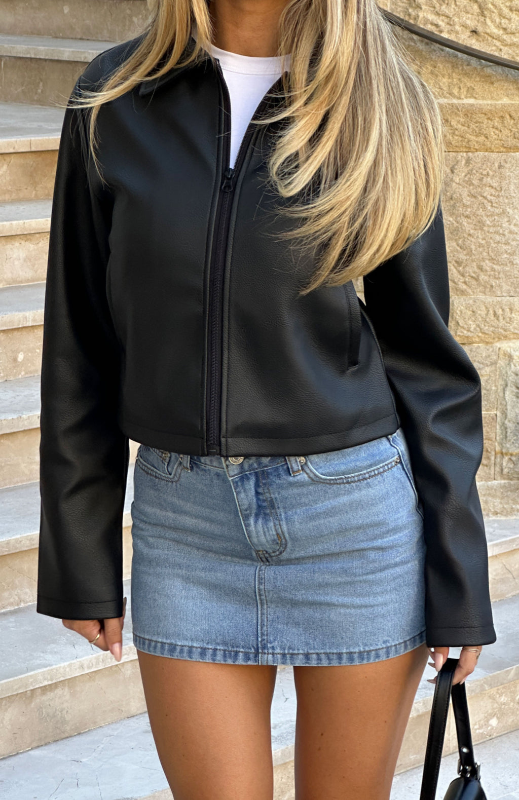 Trending In The Shadows PU Jacket Black