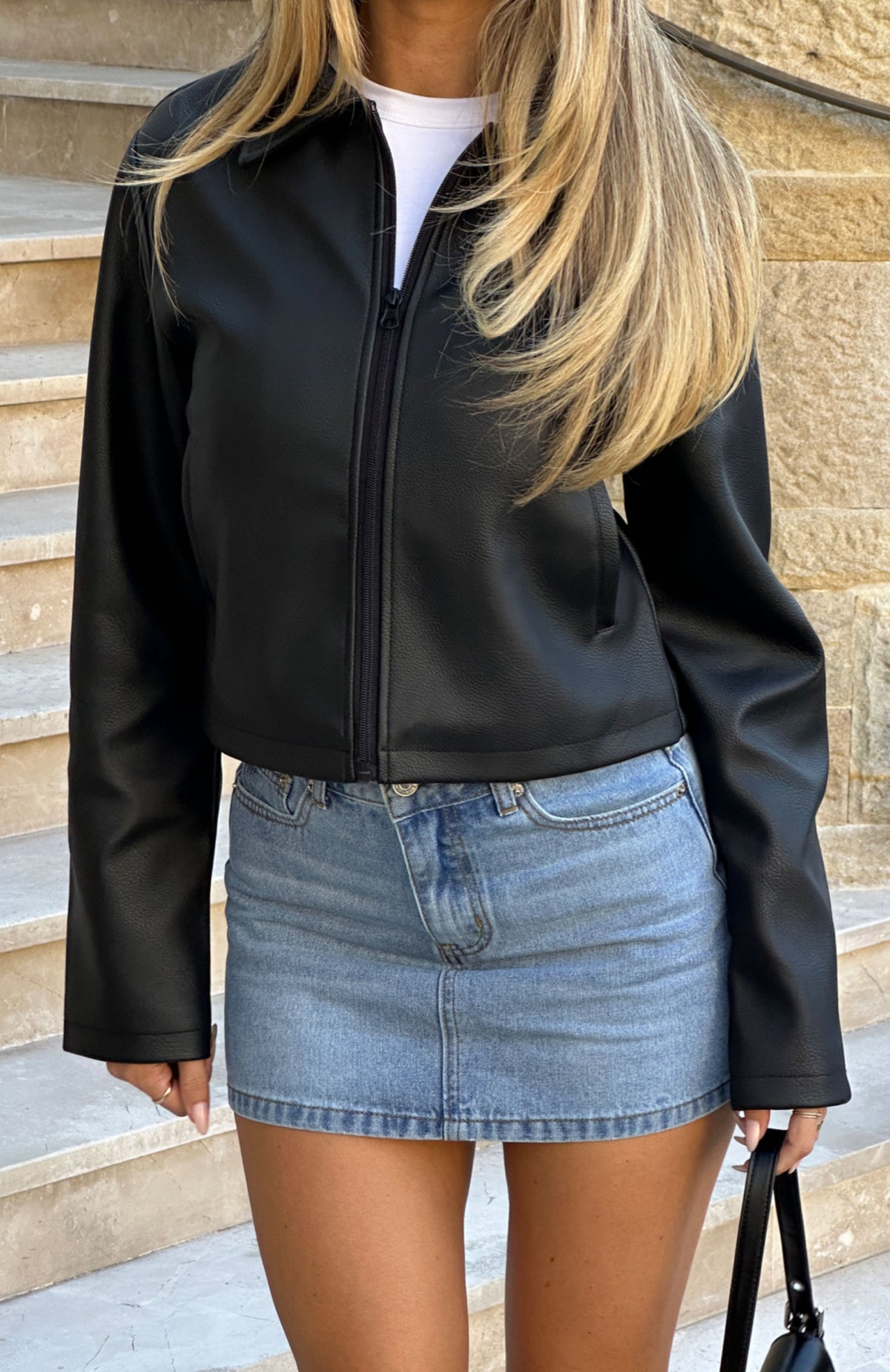 Trending In The Shadows PU Jacket Black