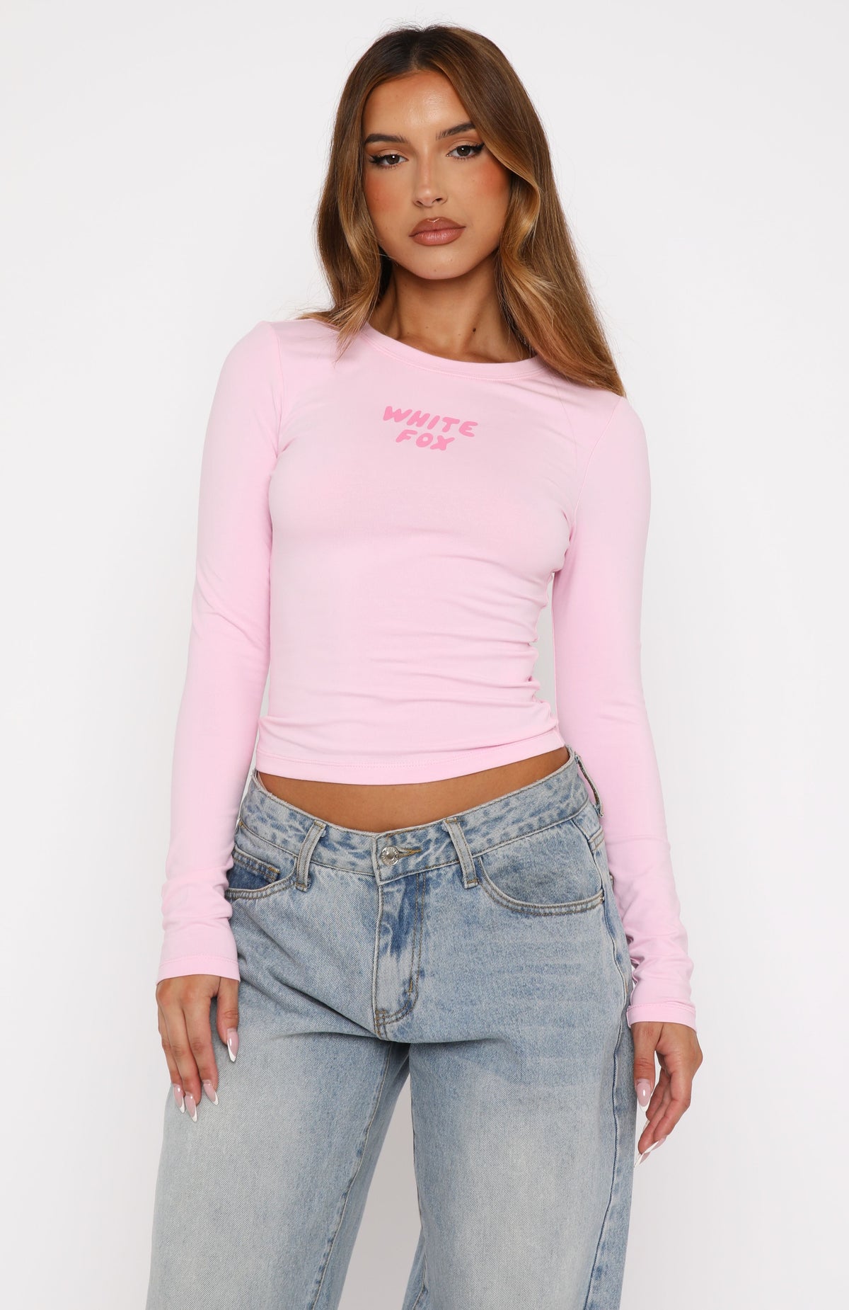 Trending Young And Impatient Long Sleeve Baby Tee Baby Pink