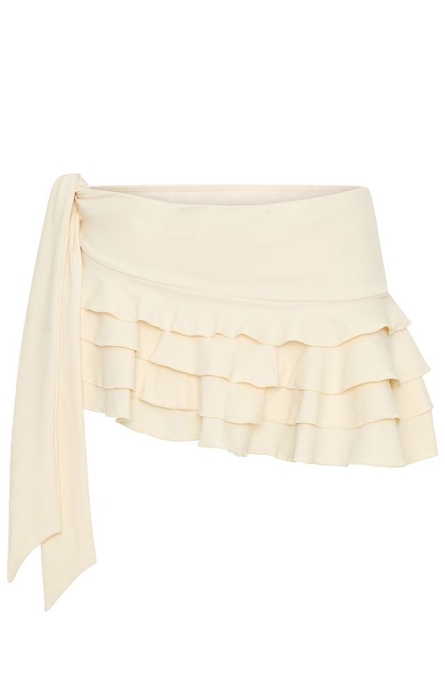 Trending At First Sight Mini Skirt Cream